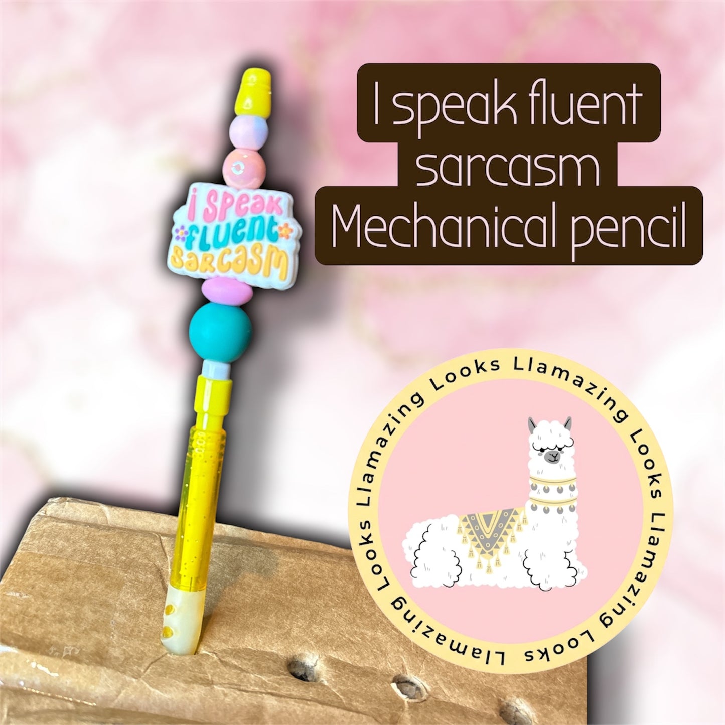 Sarcasm Mix of Beaded Pens & Pencils