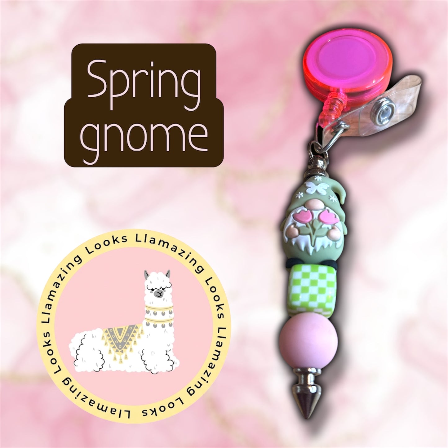 10% off 🏷️Spring/Easter Beaded Badge Reels