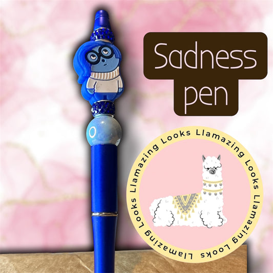 Sadness (Beaded Pen & Pencil) and Stitch & Angel Beaded Pens