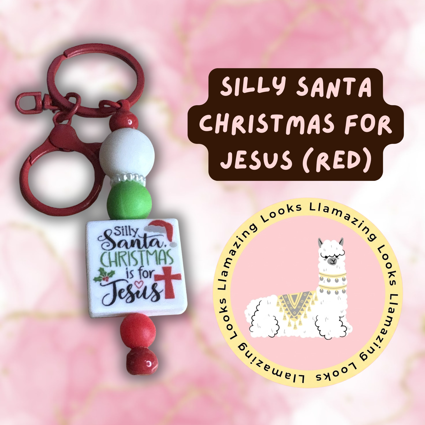 10% off🏷️ Christian Christmas Beaded Keychains Mix