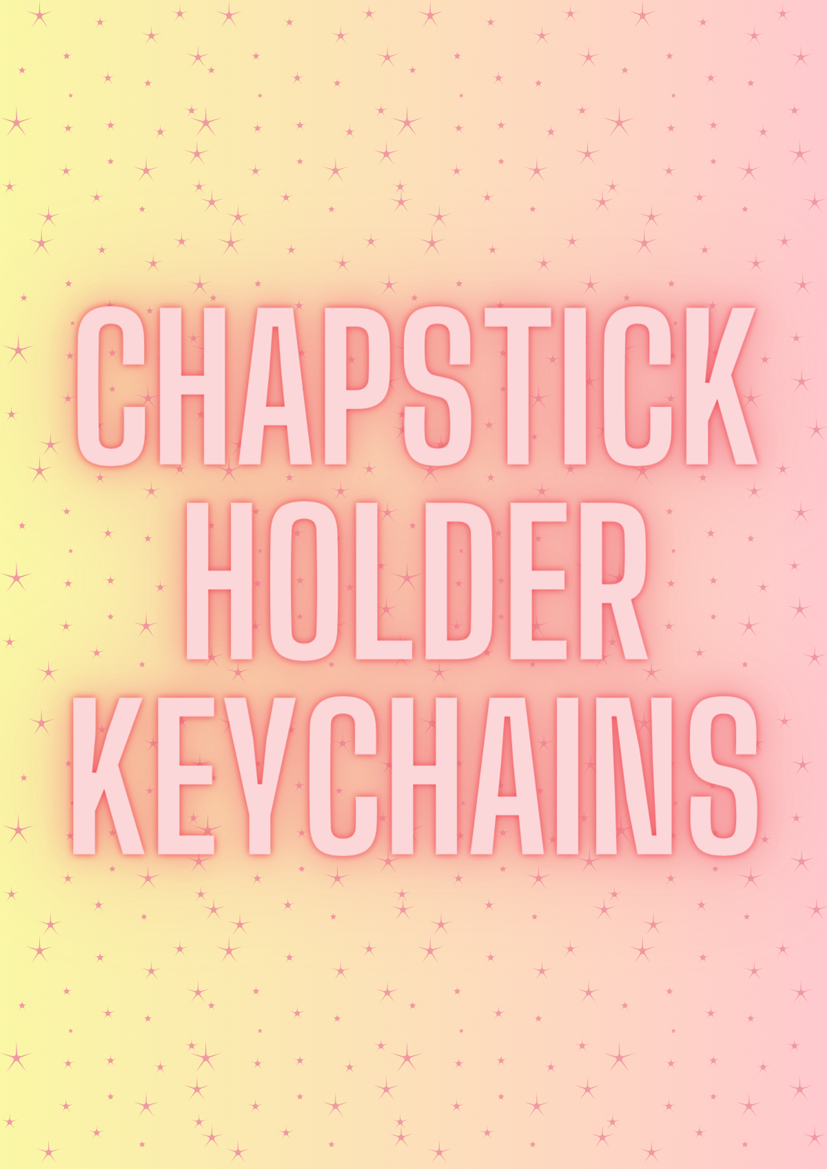 Chapstick holder keychains