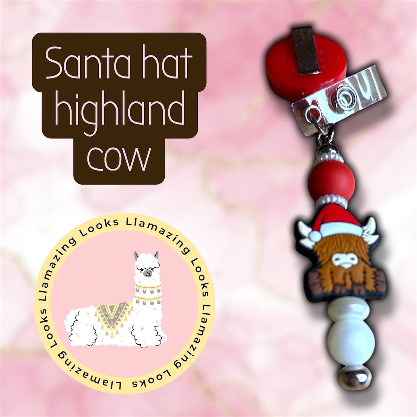 10% off 🏷️ Christmas Beaded Badge Reels