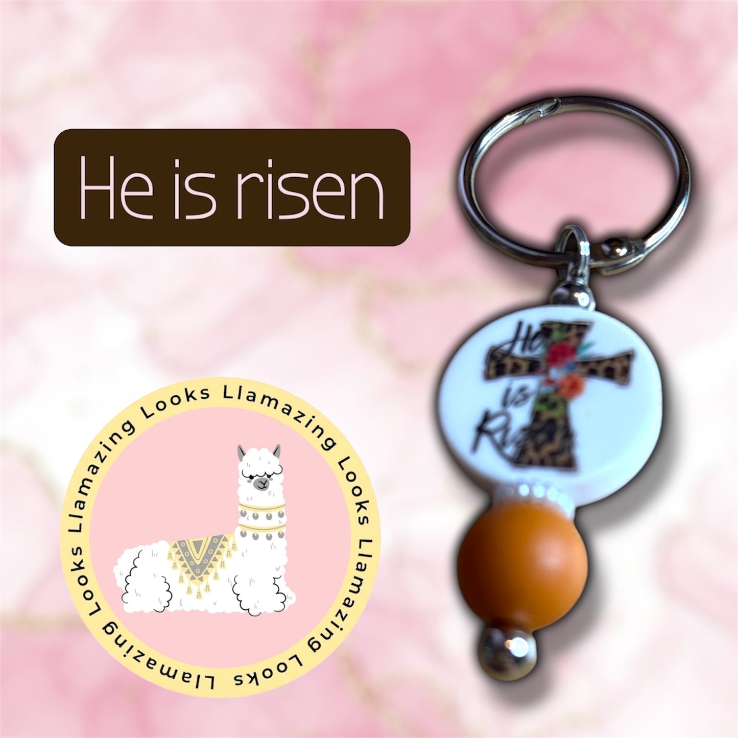 Beaded multi use charm keychains/cup charms
