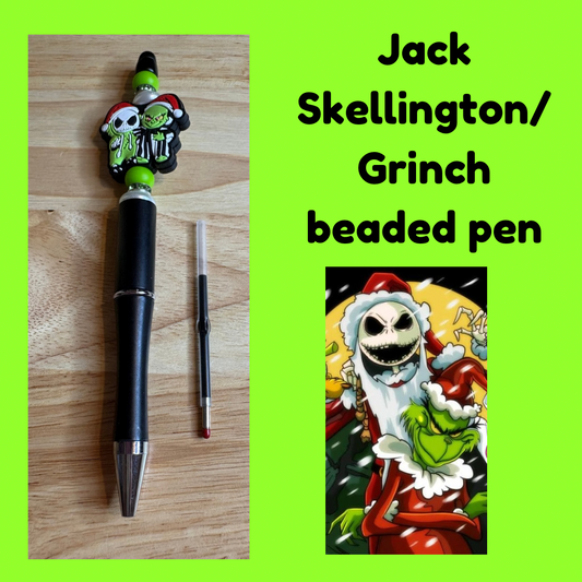 Christmas/Winter character beaded pens