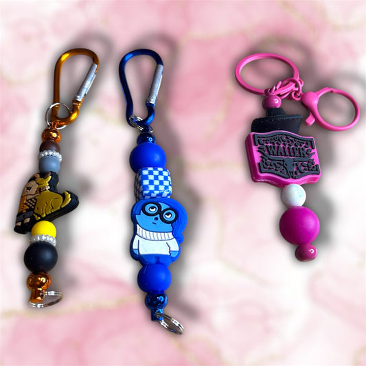 Character Beaded Keychain Mix