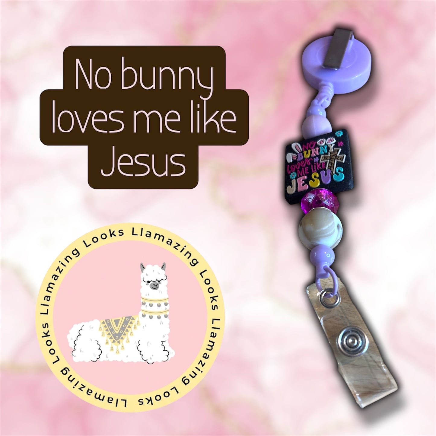 10% off 🏷️Spring/Easter Beaded Badge Reels