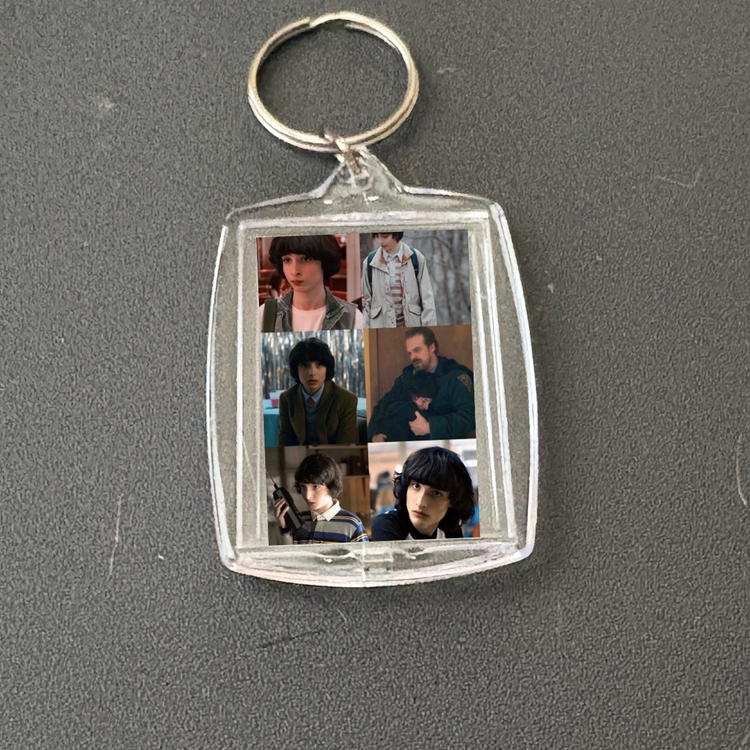 CUSTOM MADE TO ORDER Stranger Things photo keychains/multi use charm (cup charms, straw charms, bag charms, etc.)