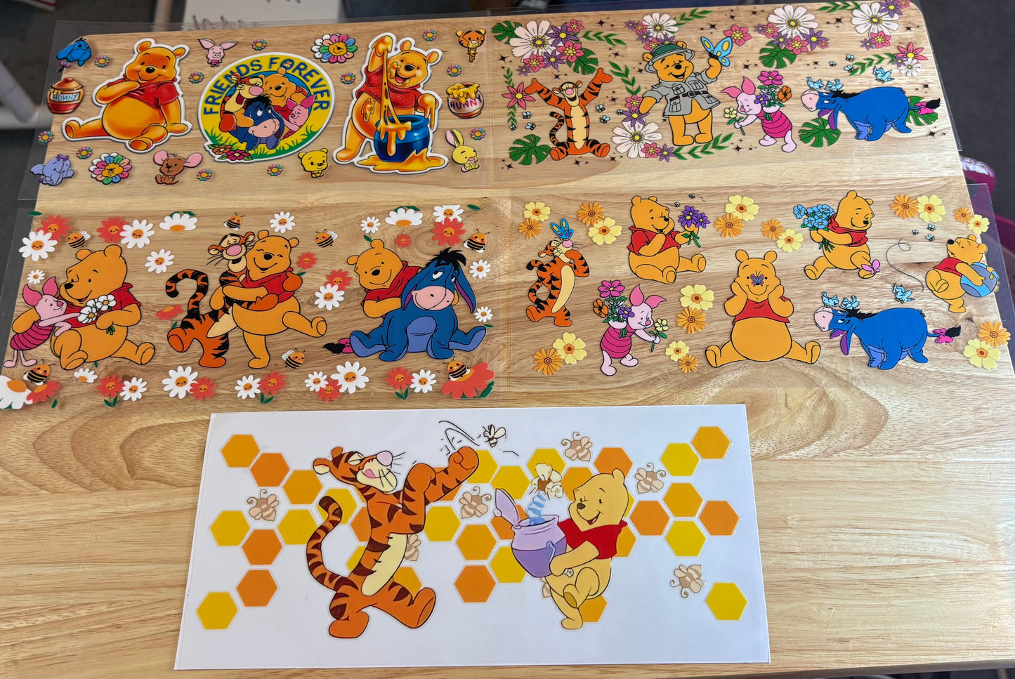 MADE TO ORDER Winnie the Pooh  glass or plastic cups