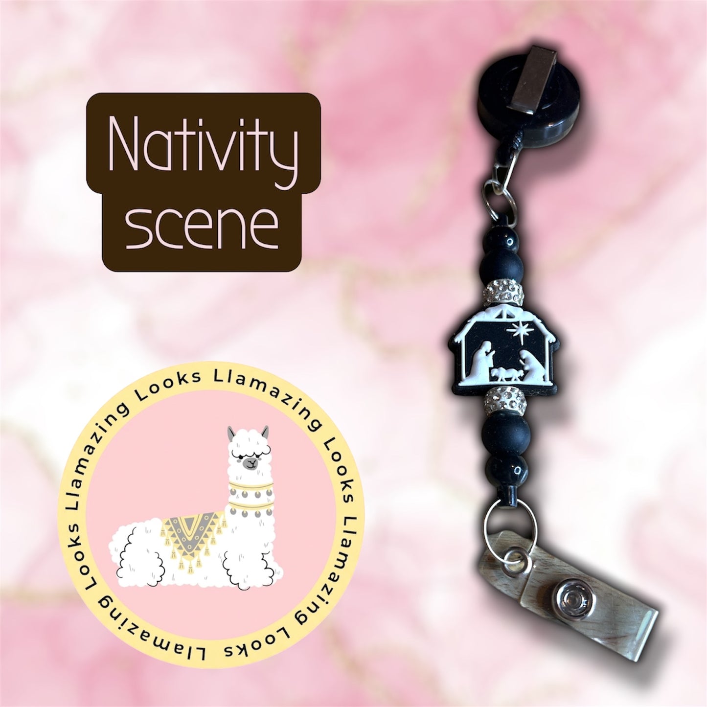 10% off 🏷️Christian Christmas Beaded Badge Reels