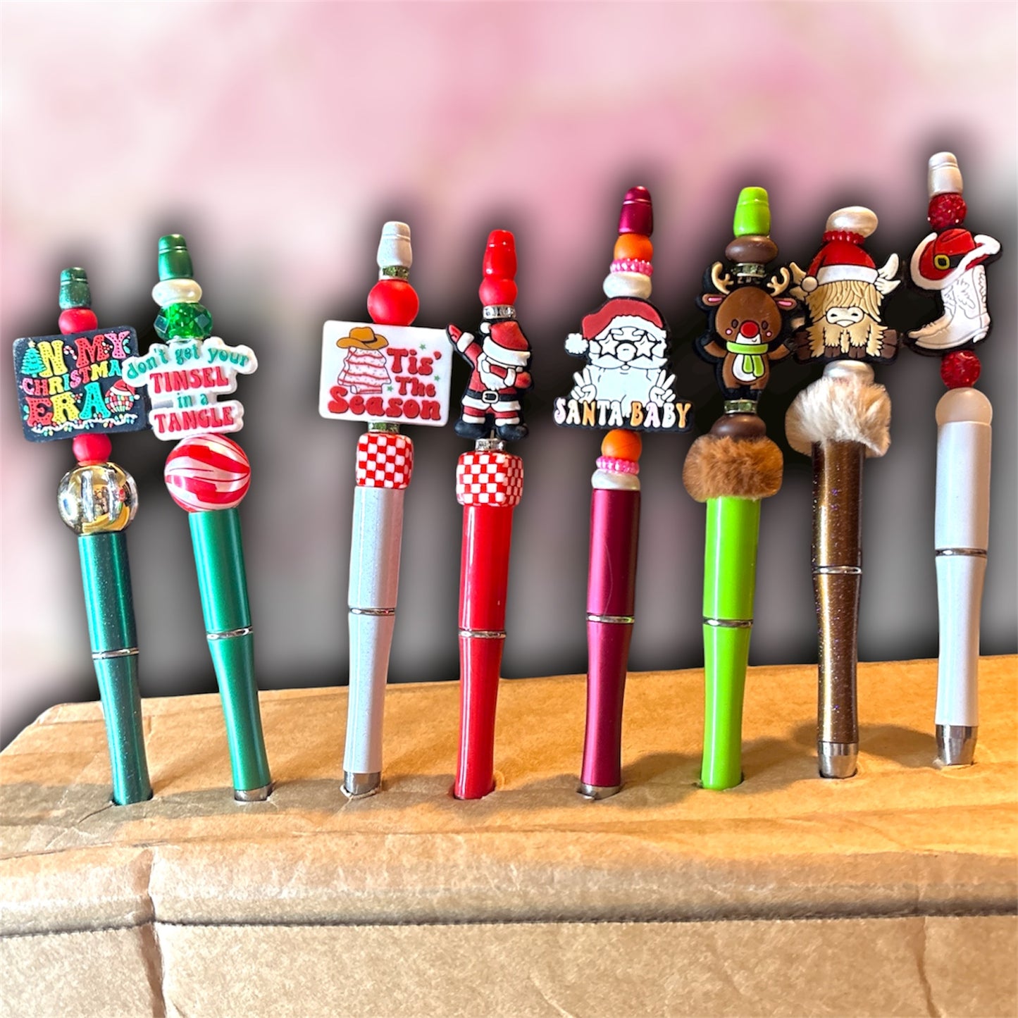 10% off🏷️ Random Mix of Christmas/Winter Beaded Pens