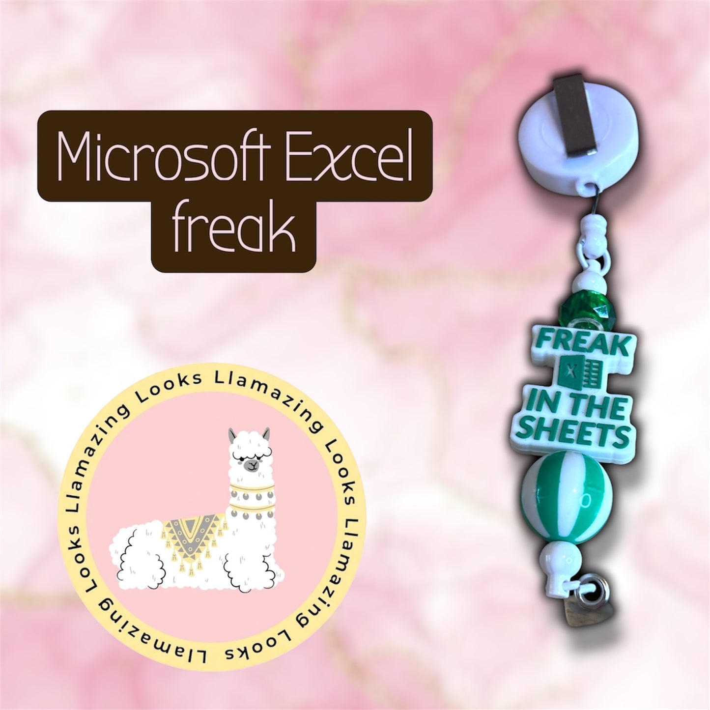 Random Mix of Beaded Badge Reels
