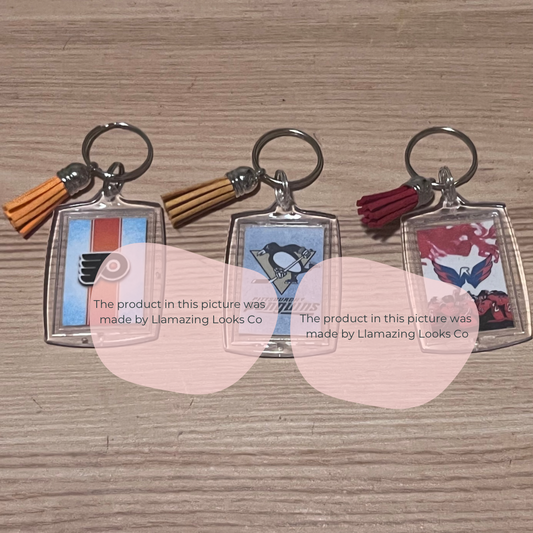 Hockey Photo Keychains