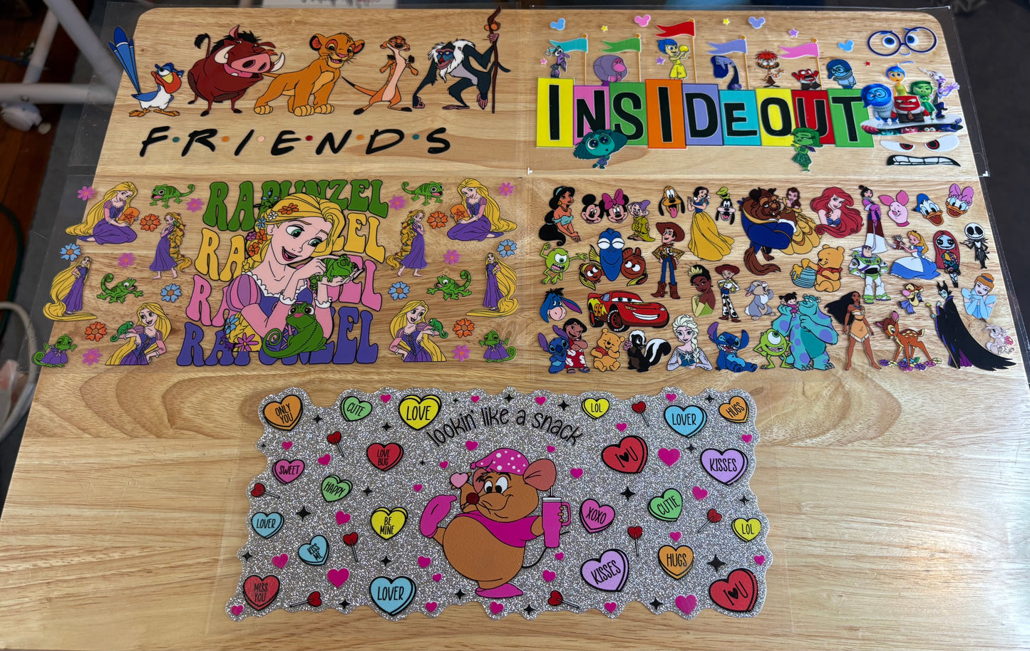 MADE TO ORDER Disney mix glass or plastic cups