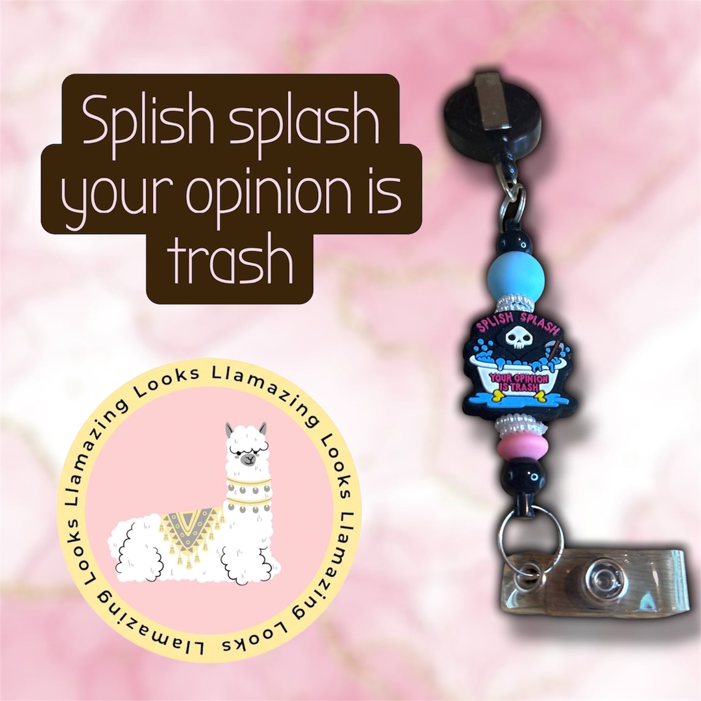 Random Mix of Beaded Badge Reels