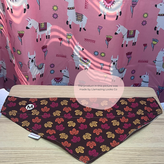 Medium Autumn Daydream over the collar pet bandana