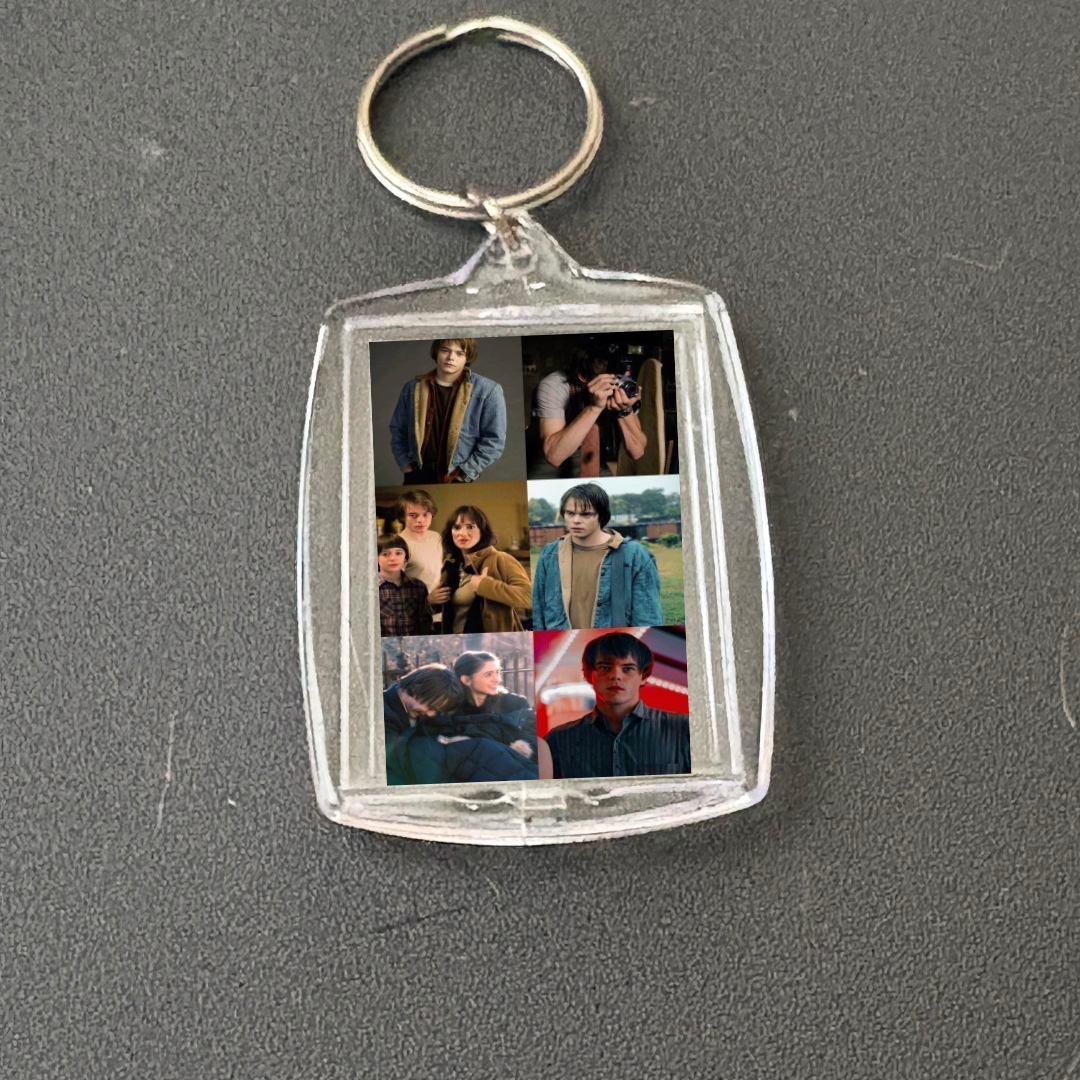 CUSTOM MADE TO ORDER Stranger Things photo keychains/multi use charm (cup charms, straw charms, bag charms, etc.)