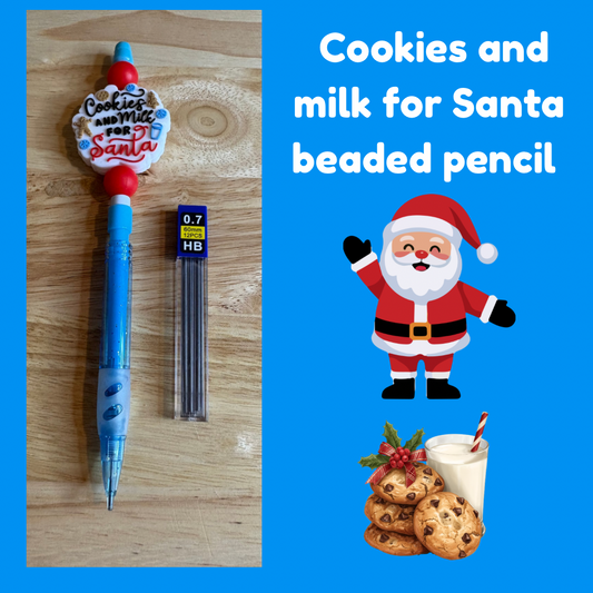 Christmas beaded pencils