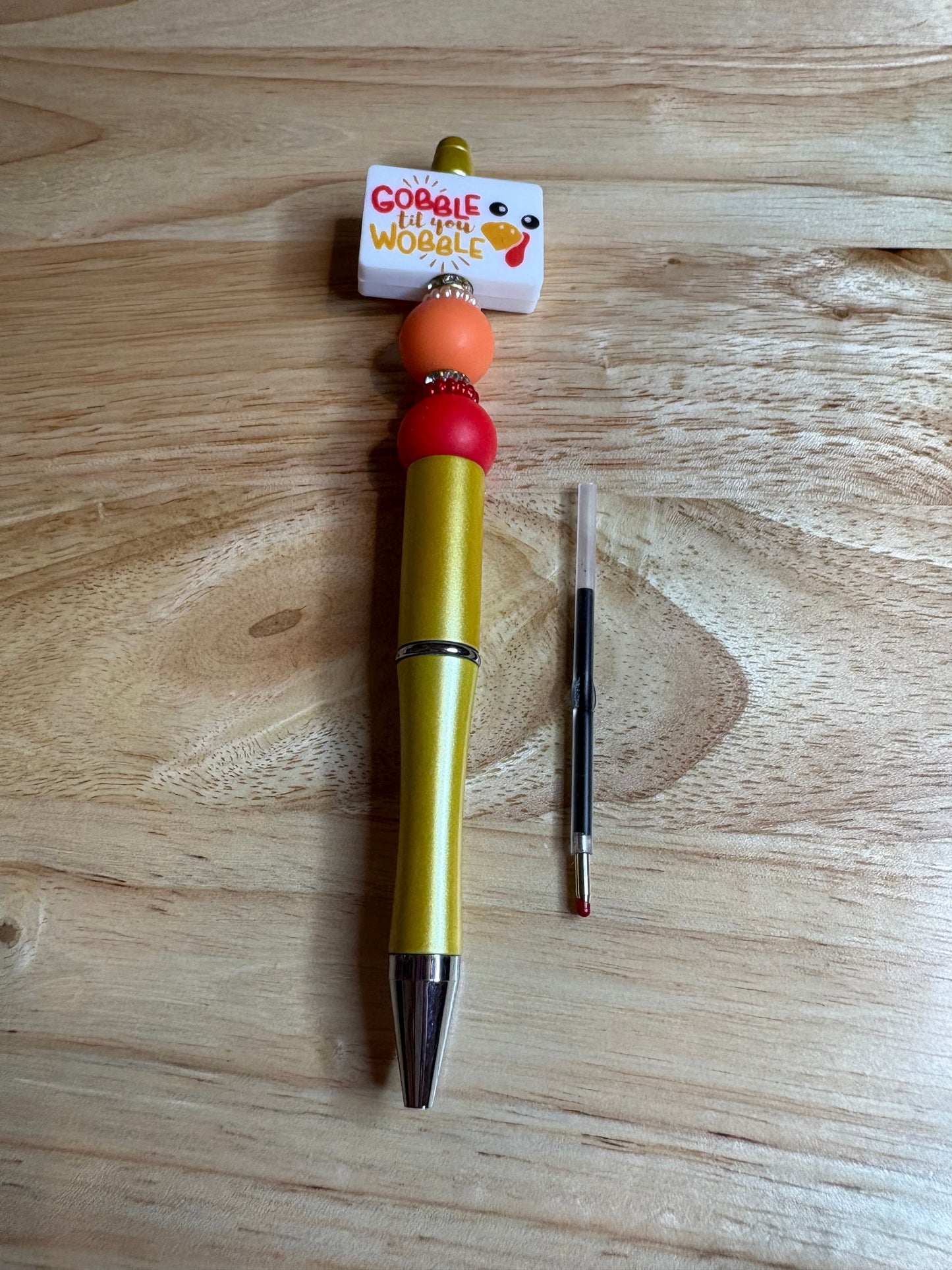 Gobble til you wobble beaded pens