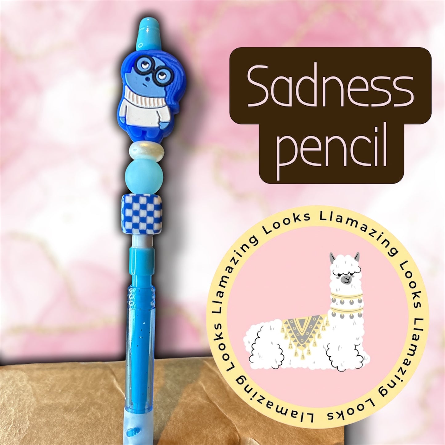 Sadness (Beaded Pen & Pencil) Stitch and Angel Beaded Pens