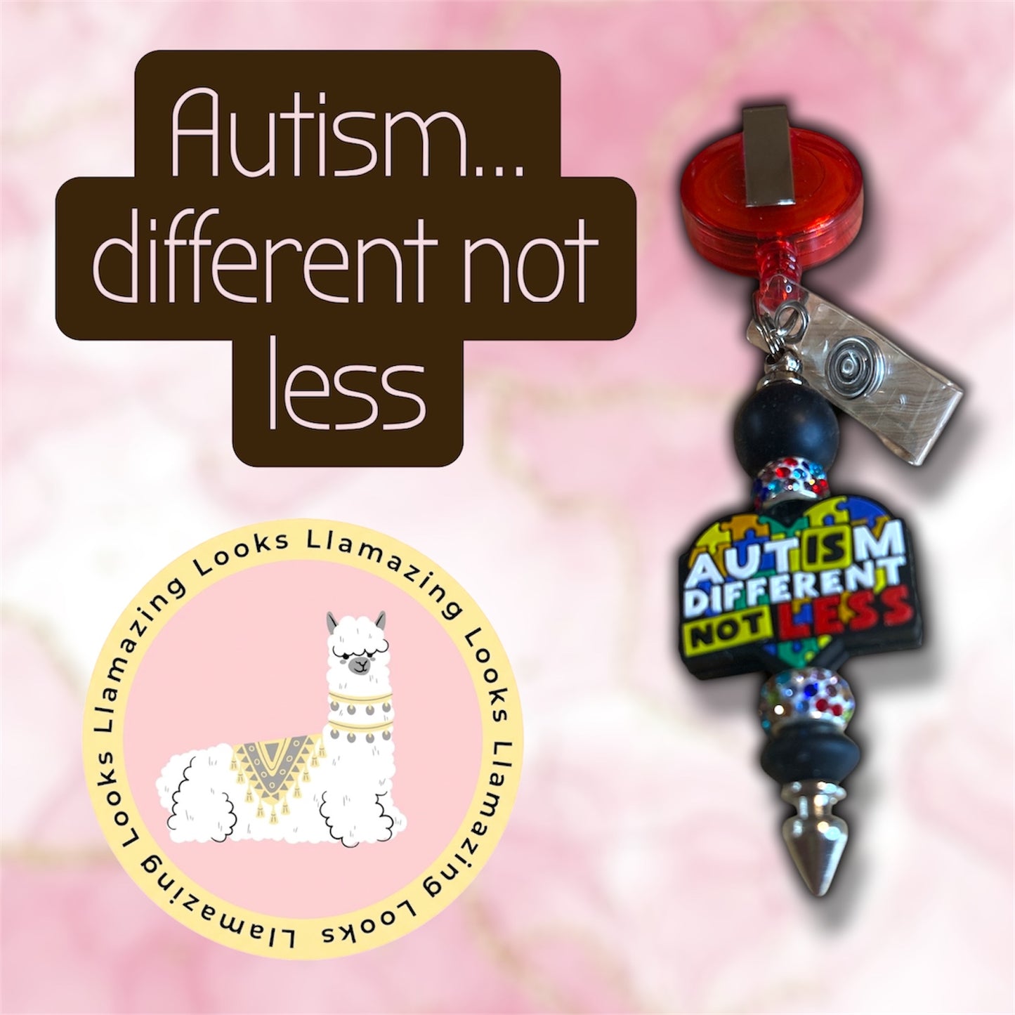 Random Mix of Beaded Badge Reels