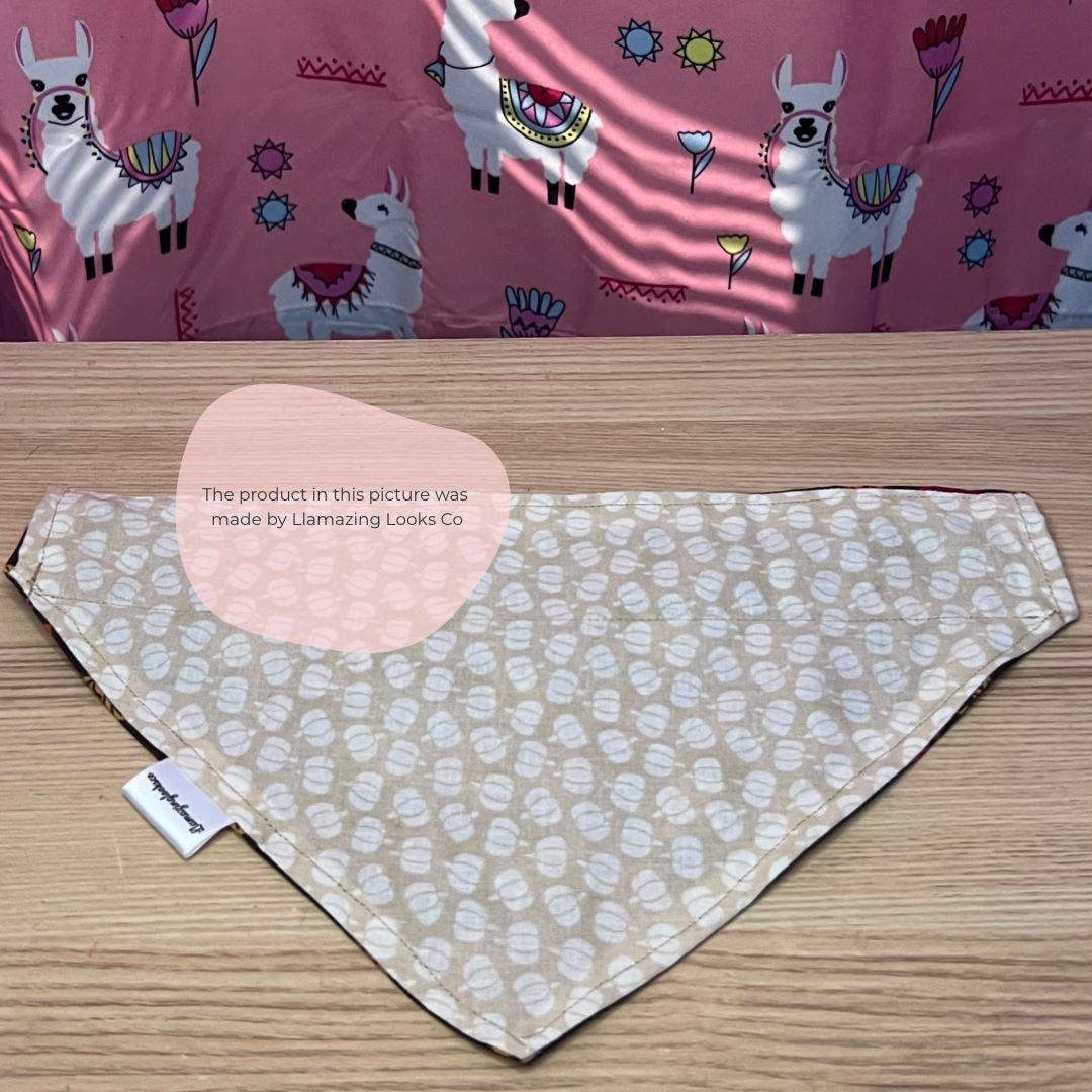 Small Autumn Daydream over the collar pet bandana