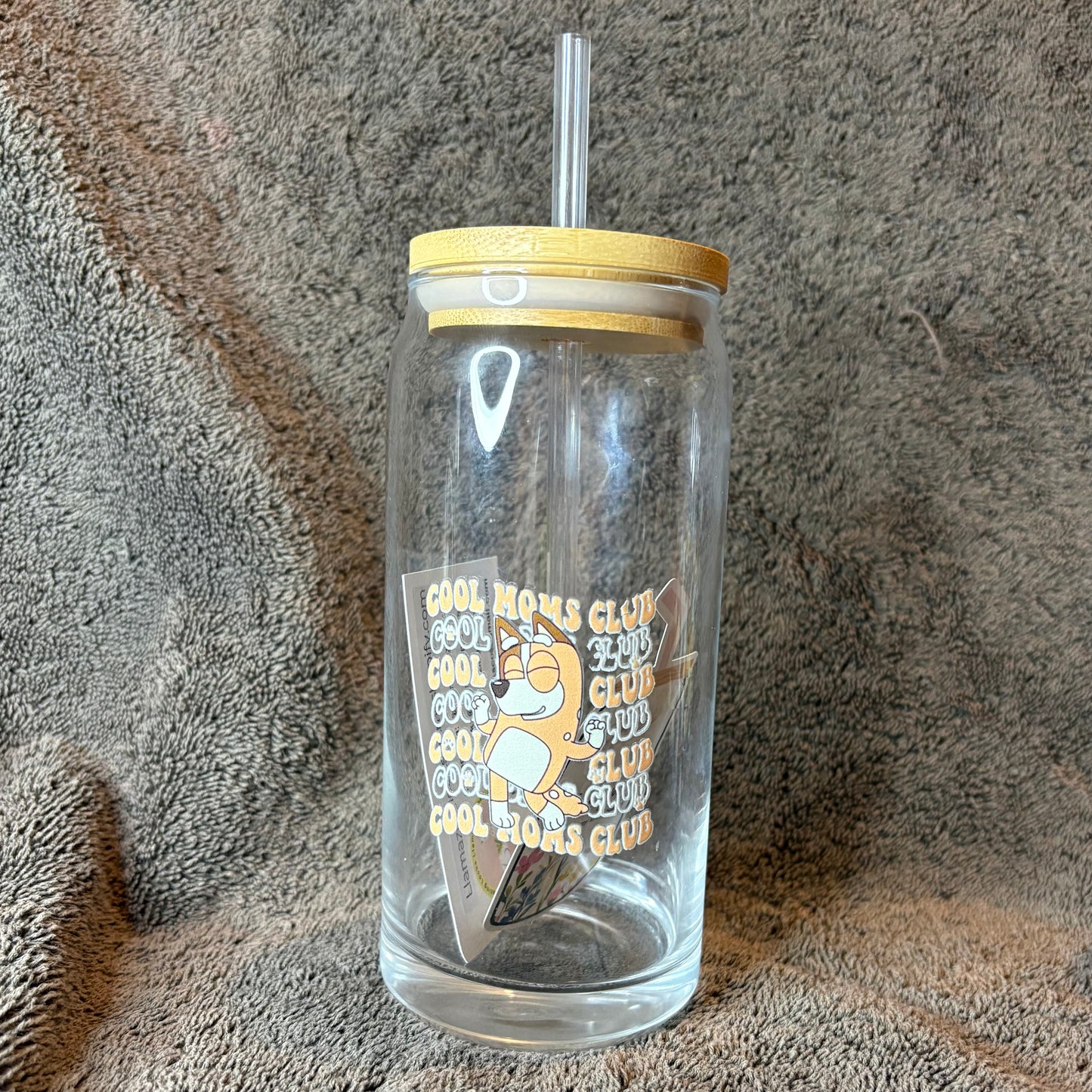 Bluey Glass Cups and Custom Bluey Made To Order Cups