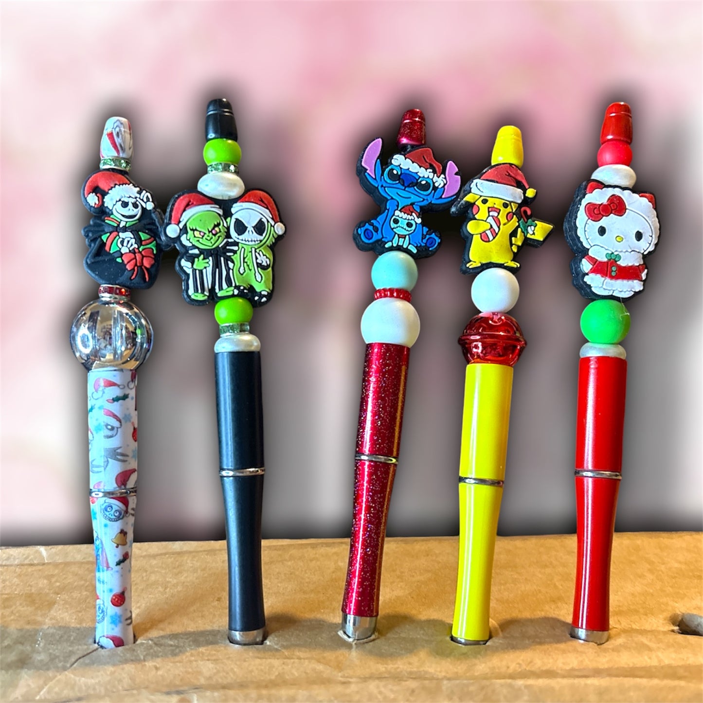 10% off🏷️ Character Christmas/Winter Beaded Pens