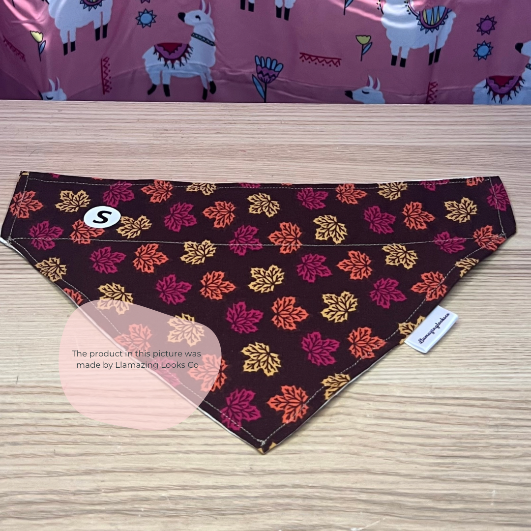 Small Autumn Daydream over the collar pet bandana