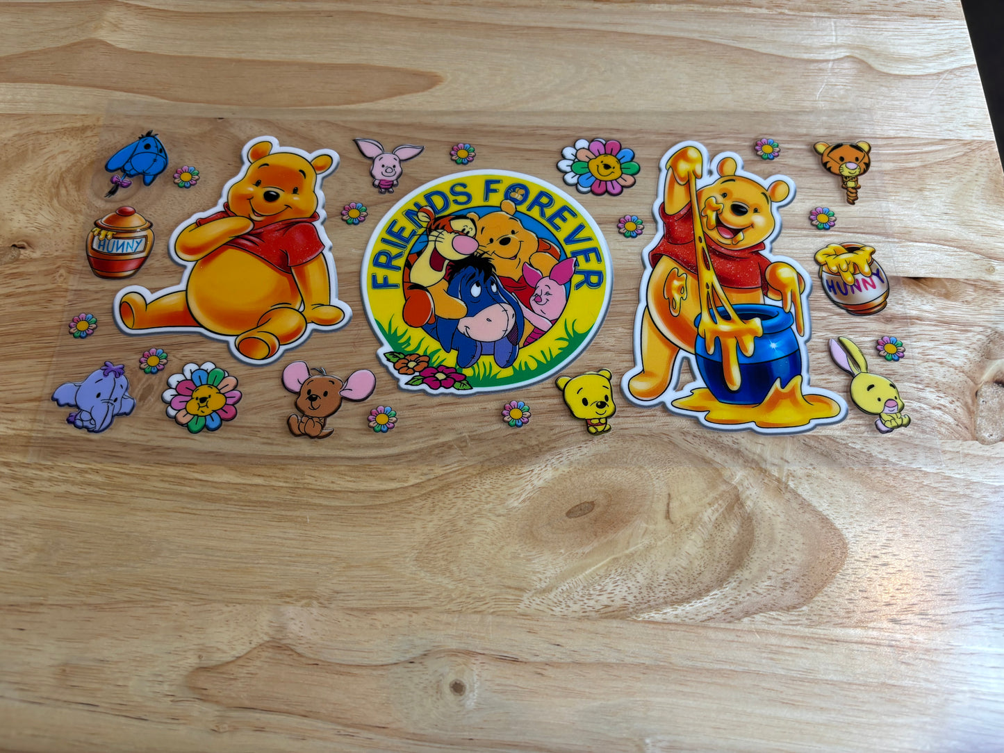 MADE TO ORDER Winnie the Pooh  glass or plastic cups