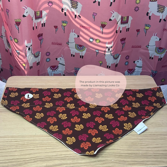 Large Autumn Daydream over the collar pet bandana