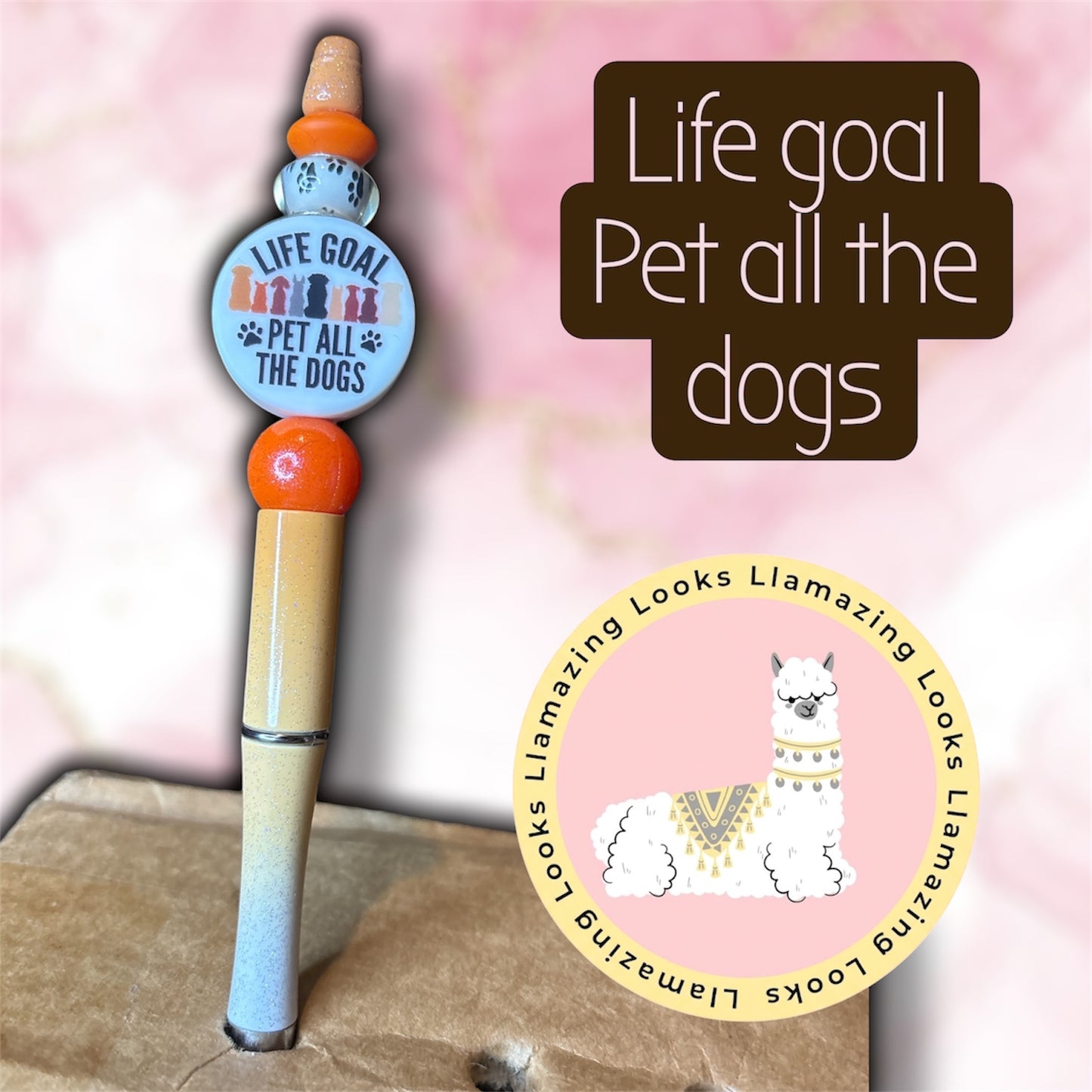 Pet Lovers Beaded Pen & Pencil