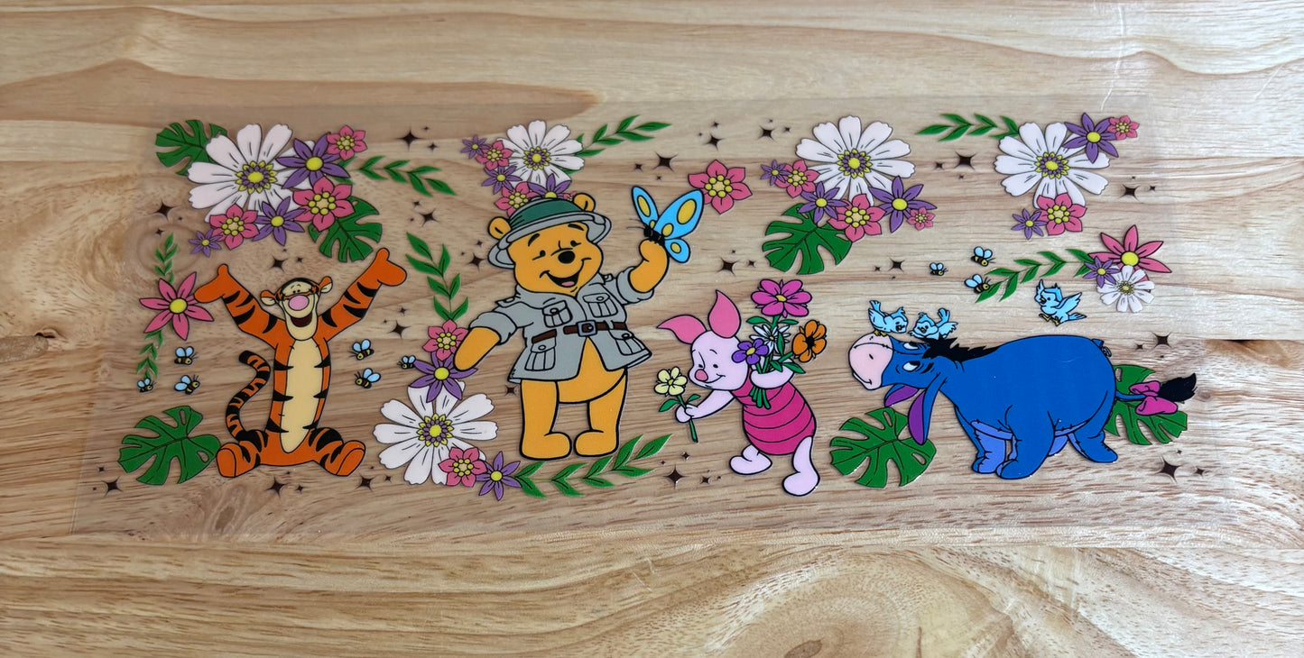 MADE TO ORDER Winnie the Pooh  glass or plastic cups