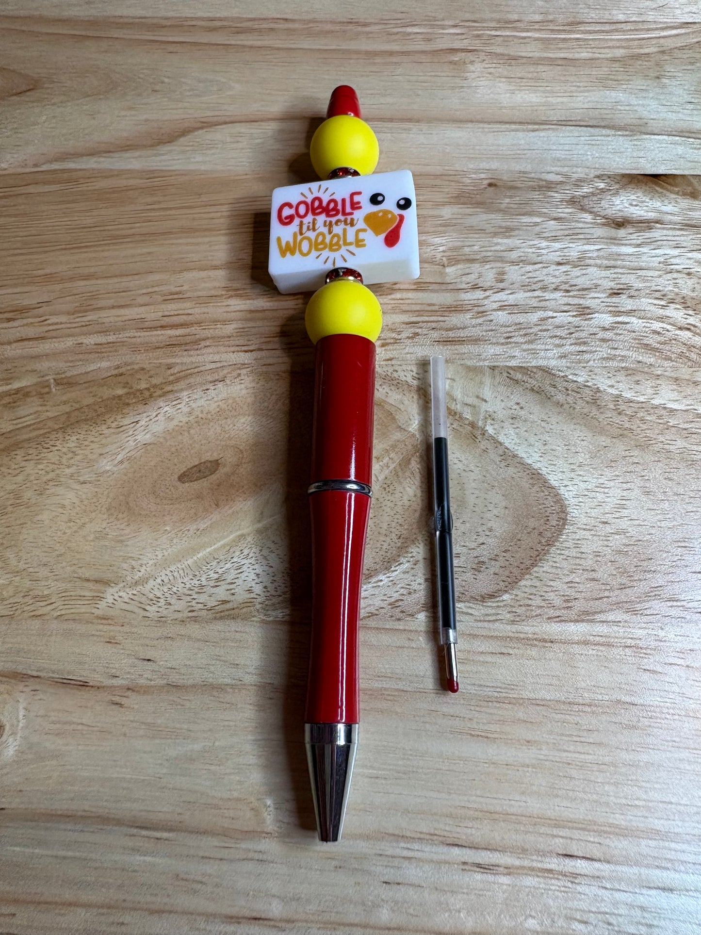 Gobble til you wobble beaded pens