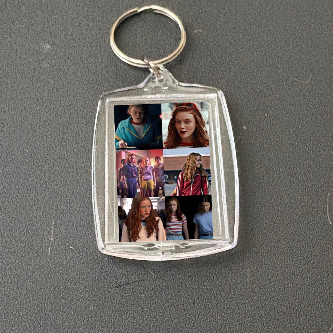 CUSTOM MADE TO ORDER Stranger Things photo keychains/multi use charm (cup charms, straw charms, bag charms, etc.)