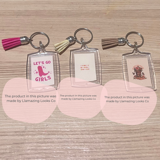 Western Photo Keychains