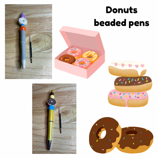 Donuts beaded pens
