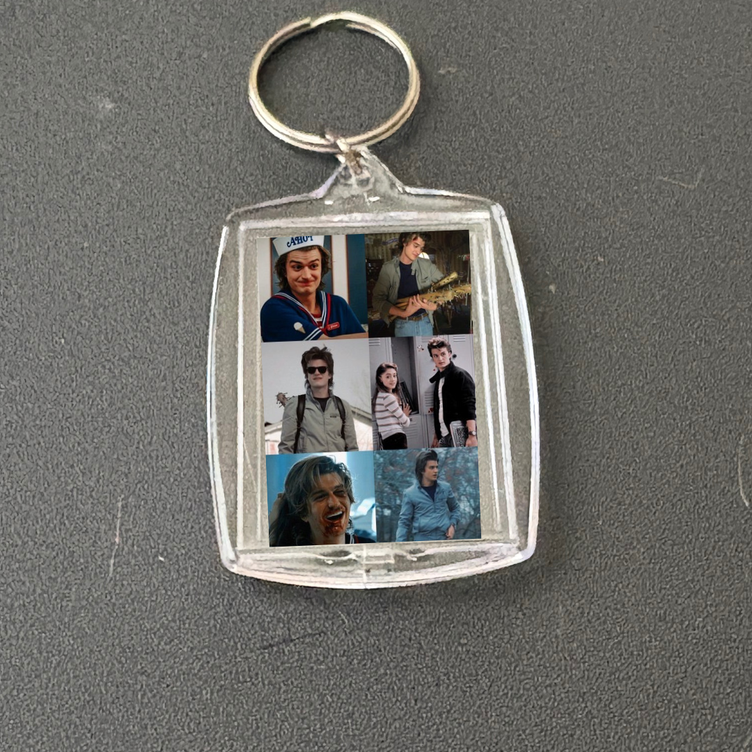 CUSTOM MADE TO ORDER Stranger Things photo keychains/multi use charm (cup charms, straw charms, bag charms, etc.)