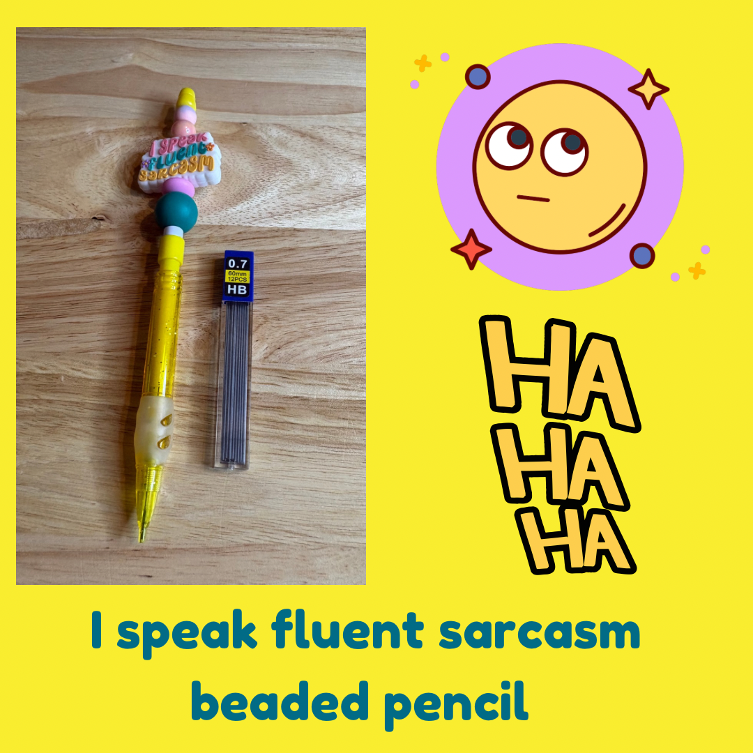 Random mix of beaded pencils