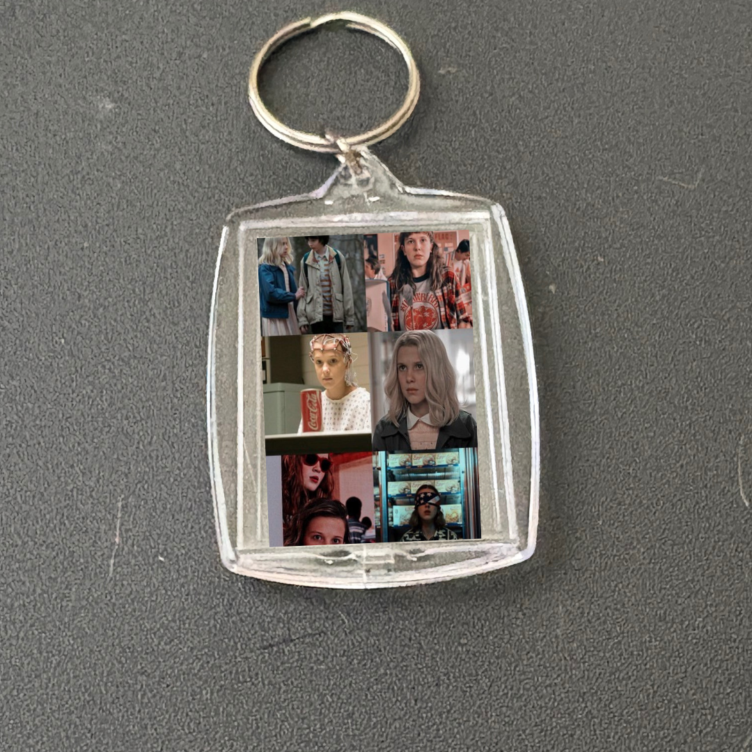 CUSTOM MADE TO ORDER Stranger Things photo keychains/multi use charm (cup charms, straw charms, bag charms, etc.)