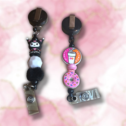 Character Beaded Badge Reels