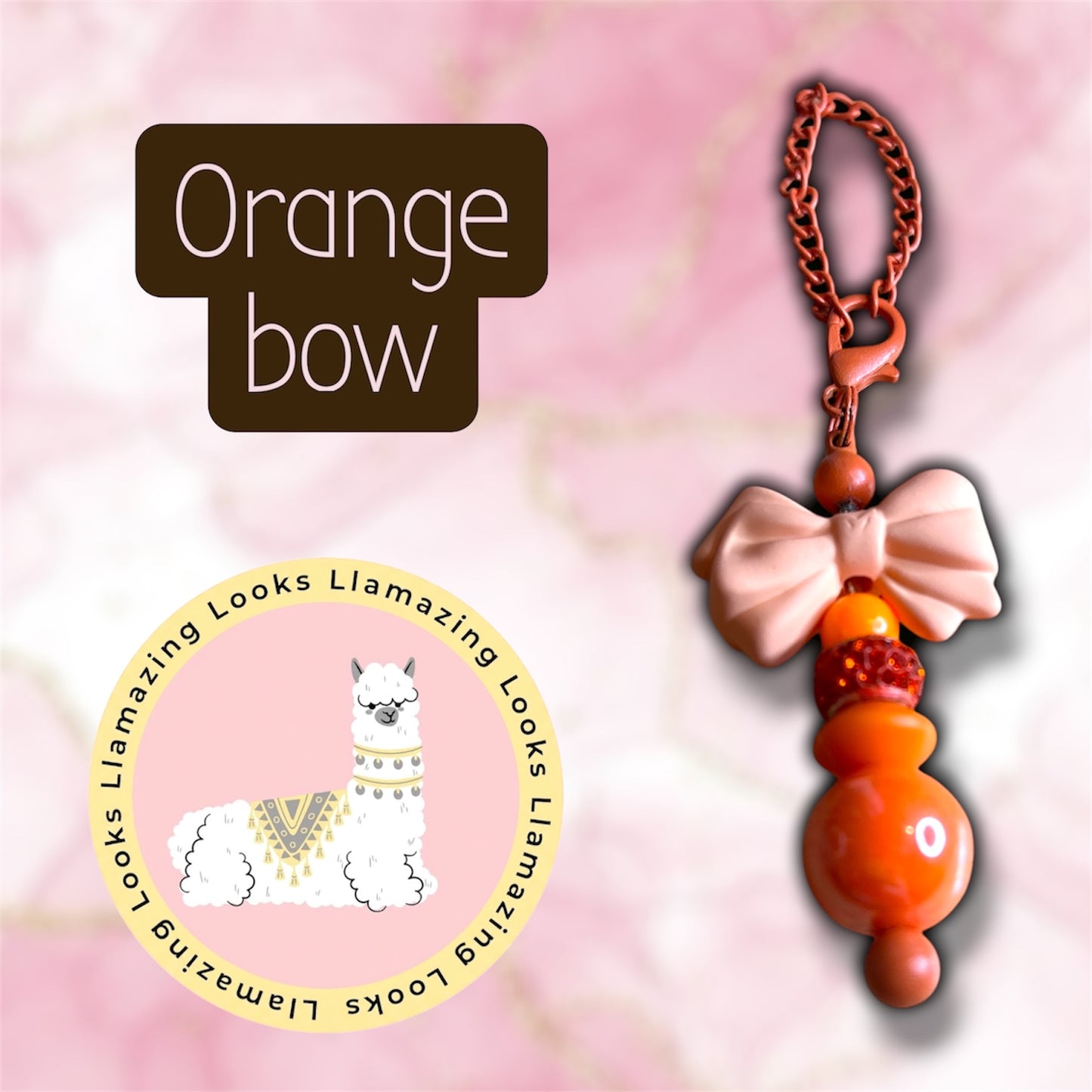 Beaded multi use charm keychains/cup charms