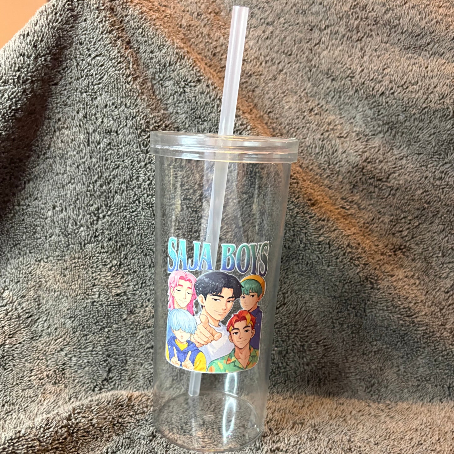K Pop Demon Hunters Glass  and Plastic Cups & MADE TO ORDER cup options
