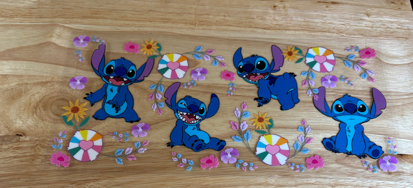 MADE TO ORDER Stitch/Stitch & Angel glass or plastic cups