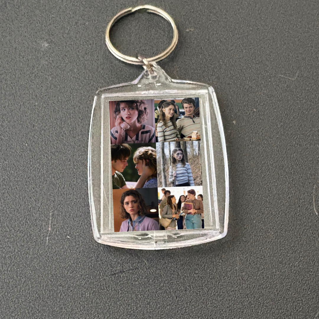 CUSTOM MADE TO ORDER Stranger Things photo keychains/multi use charm (cup charms, straw charms, bag charms, etc.)