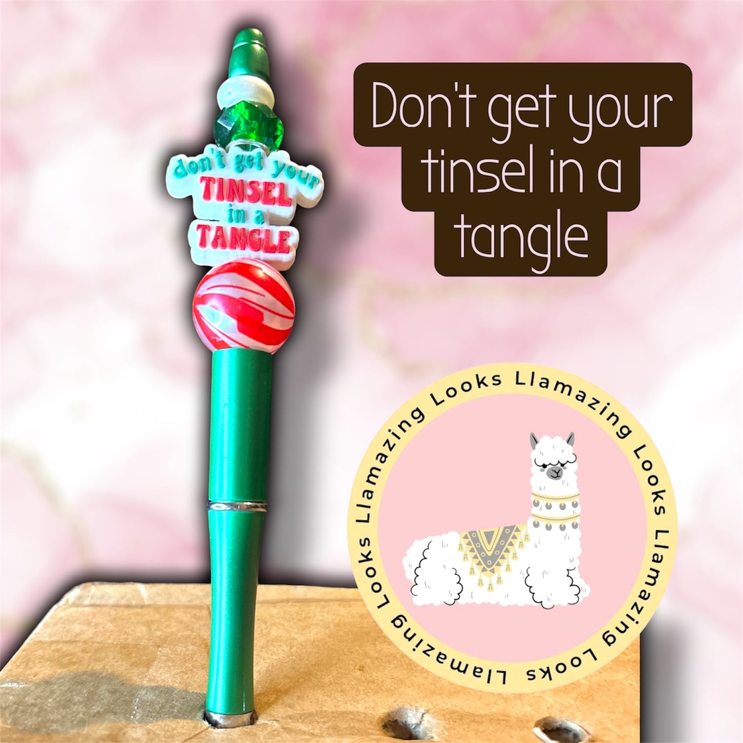 10% off🏷️ Random Mix of Christmas/Winter Beaded Pens