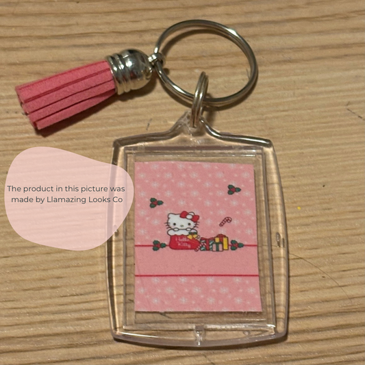 Hello Kitty Photo Keychain