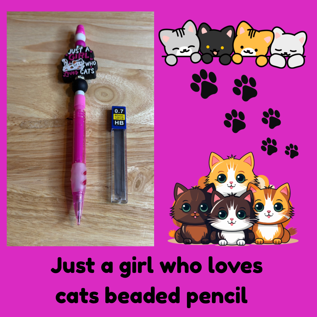 Random mix of beaded pencils