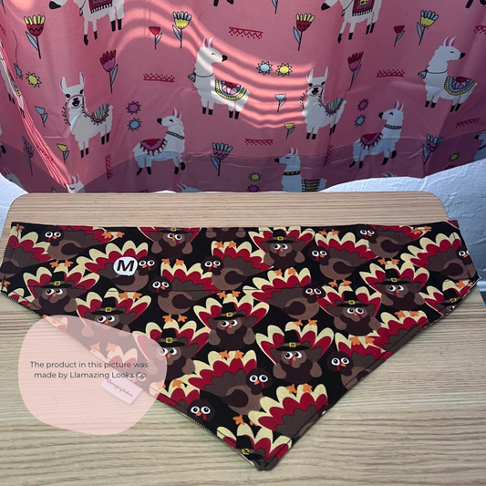 Medium Gobble & Wobble over the collar pet bandana