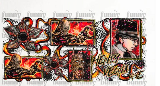 CUSTOM PREORDER Stranger Things glass and plastic cups