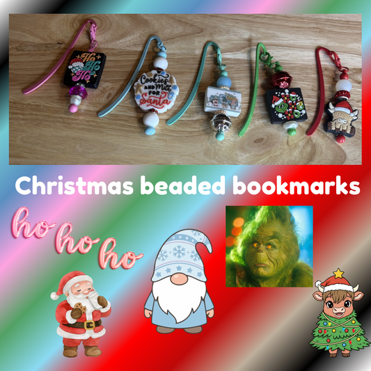 Christmas beaded bookmarks